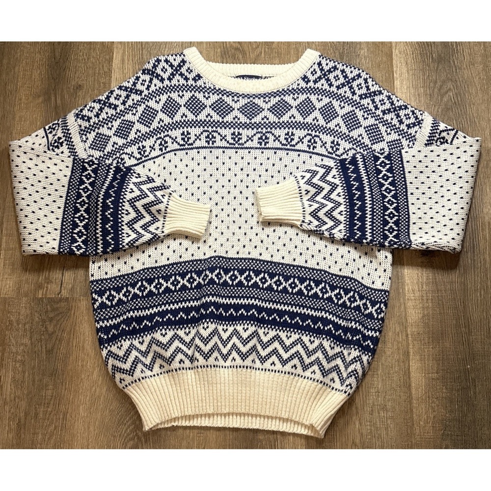 Vintage St. Stephen Collection Maison Blanche Mens XL Crewneck Sweater